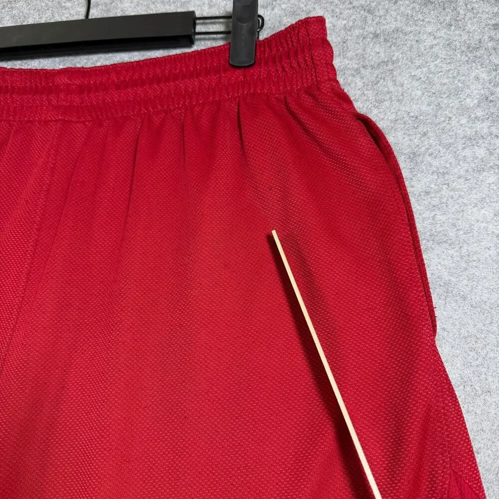 Air Jordan Basketball Shorts Mens M Red Jumpman Logo Drawstring Athletic Pockets